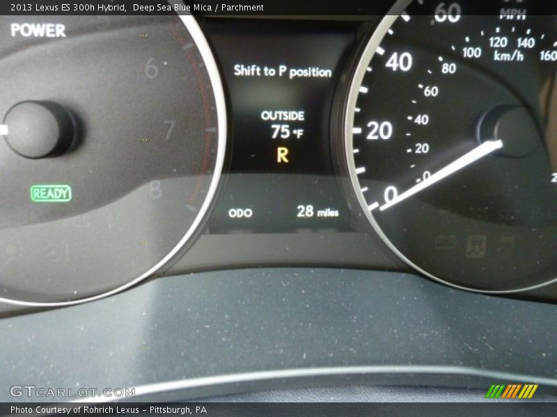 Deep Sea Blue Mica / Parchment 2013 Lexus ES 300h Hybrid