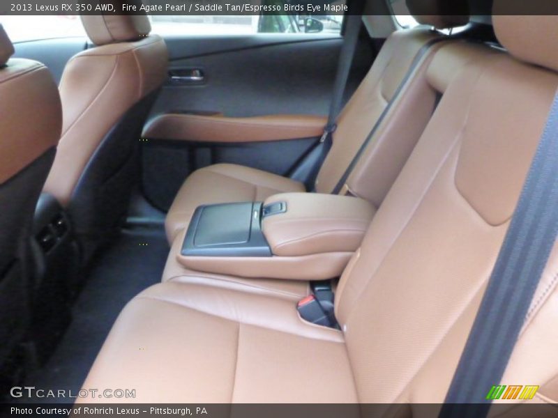 Fire Agate Pearl / Saddle Tan/Espresso Birds Eye Maple 2013 Lexus RX 350 AWD