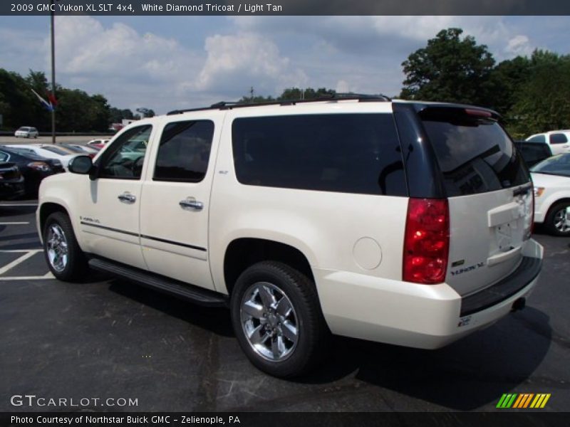 White Diamond Tricoat / Light Tan 2009 GMC Yukon XL SLT 4x4