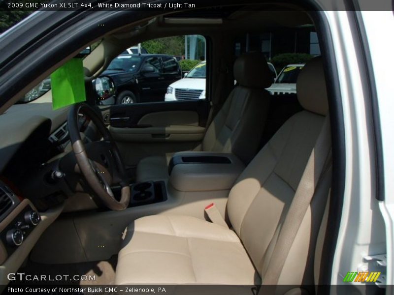 White Diamond Tricoat / Light Tan 2009 GMC Yukon XL SLT 4x4