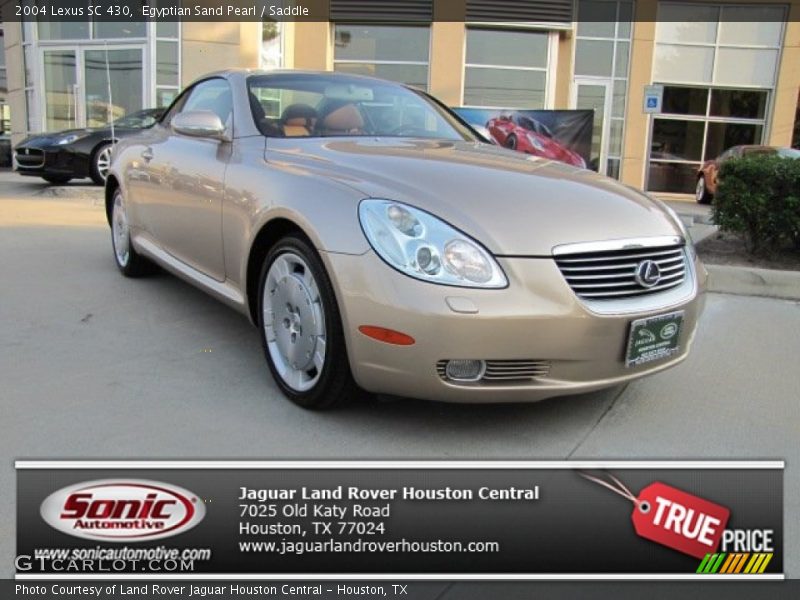 Egyptian Sand Pearl / Saddle 2004 Lexus SC 430