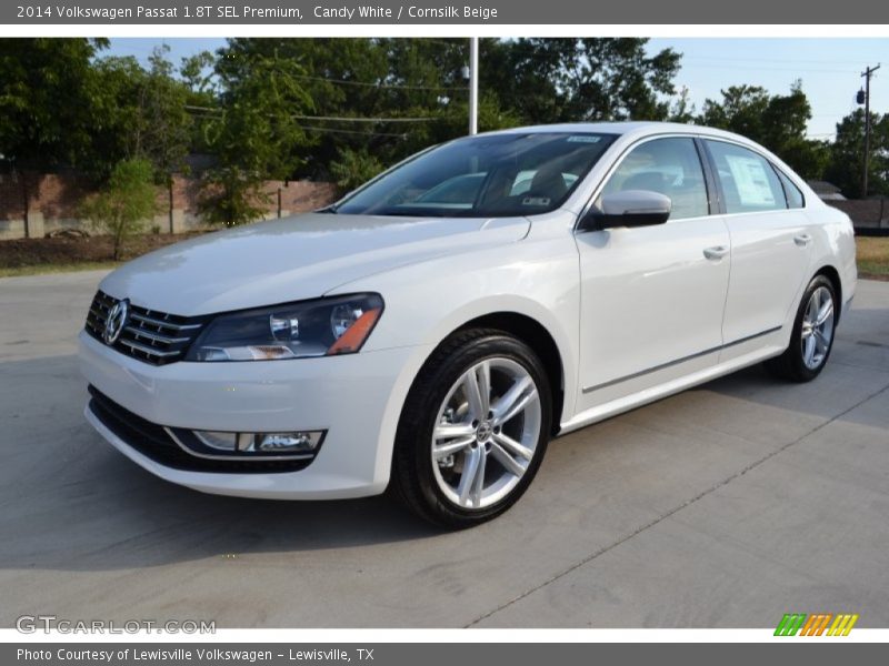Candy White / Cornsilk Beige 2014 Volkswagen Passat 1.8T SEL Premium