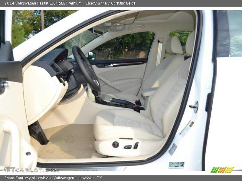 Candy White / Cornsilk Beige 2014 Volkswagen Passat 1.8T SEL Premium