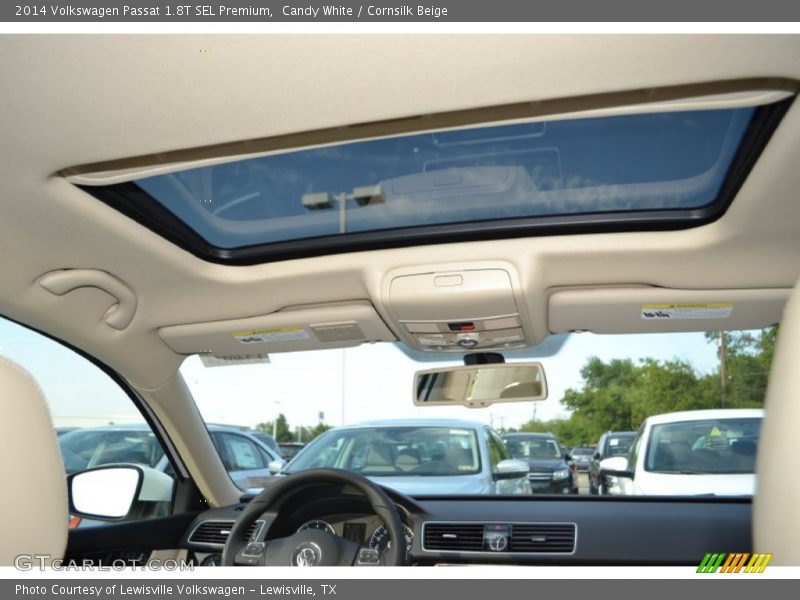 Candy White / Cornsilk Beige 2014 Volkswagen Passat 1.8T SEL Premium
