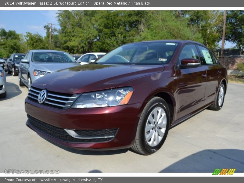 Opera Red Metallic / Titan Black 2014 Volkswagen Passat 2.5L Wolfsburg Edition