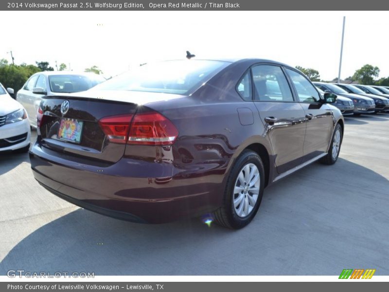 Opera Red Metallic / Titan Black 2014 Volkswagen Passat 2.5L Wolfsburg Edition