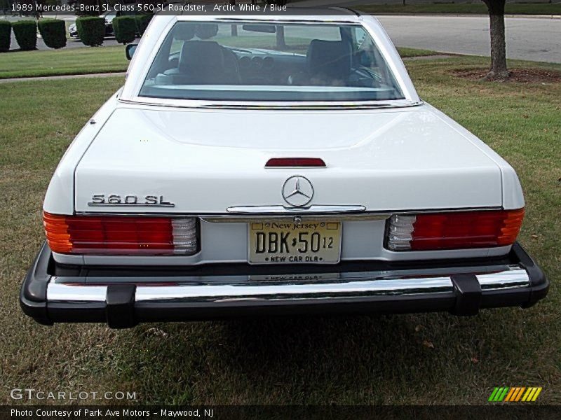 Arctic White / Blue 1989 Mercedes-Benz SL Class 560 SL Roadster
