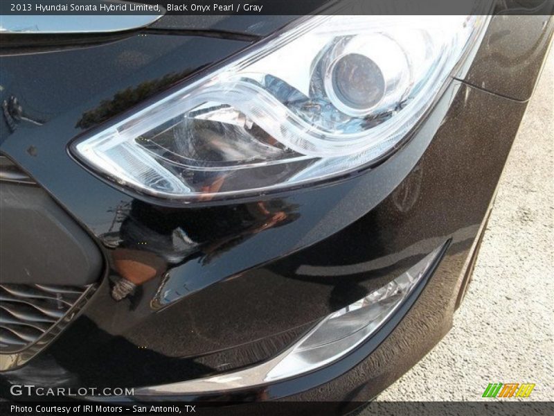 Black Onyx Pearl / Gray 2013 Hyundai Sonata Hybrid Limited