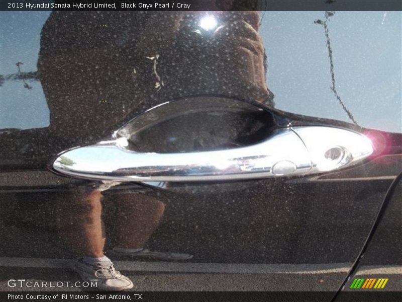 Black Onyx Pearl / Gray 2013 Hyundai Sonata Hybrid Limited