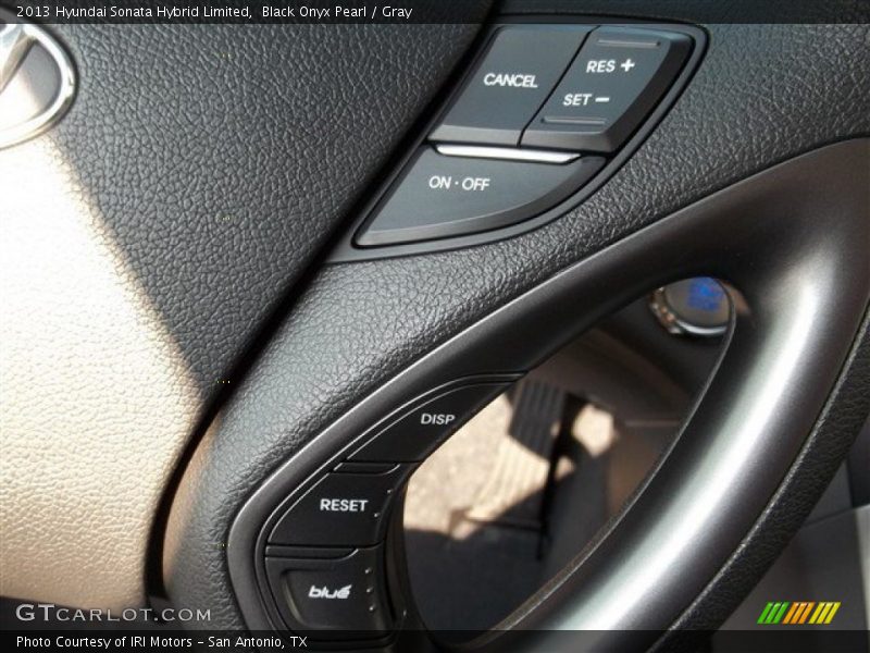 Black Onyx Pearl / Gray 2013 Hyundai Sonata Hybrid Limited