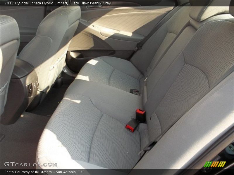 Black Onyx Pearl / Gray 2013 Hyundai Sonata Hybrid Limited