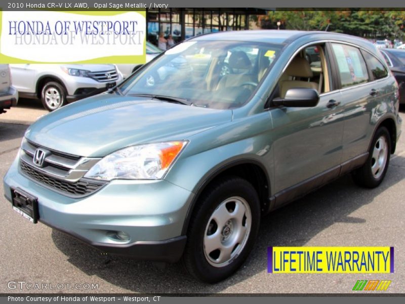 Opal Sage Metallic / Ivory 2010 Honda CR-V LX AWD