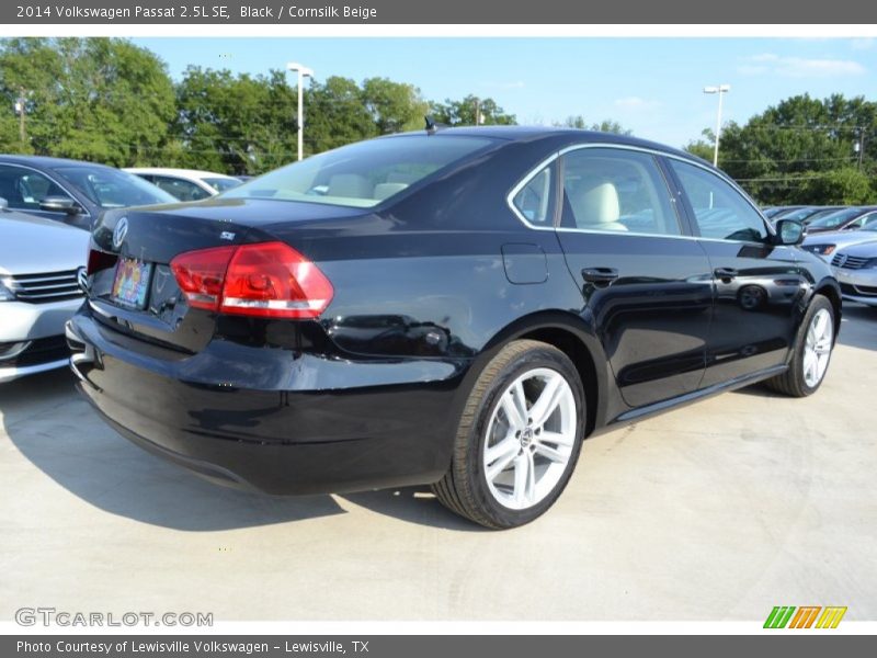 Black / Cornsilk Beige 2014 Volkswagen Passat 2.5L SE