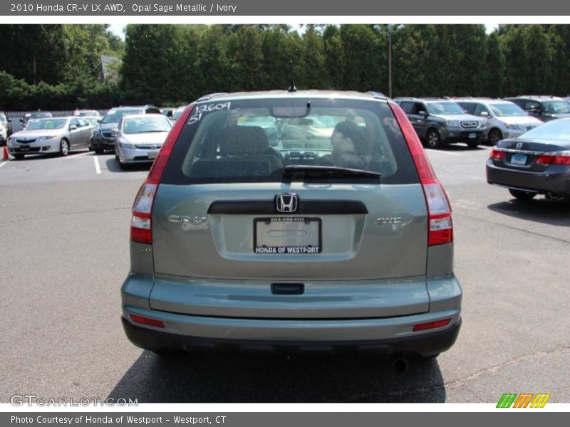 Opal Sage Metallic / Ivory 2010 Honda CR-V LX AWD