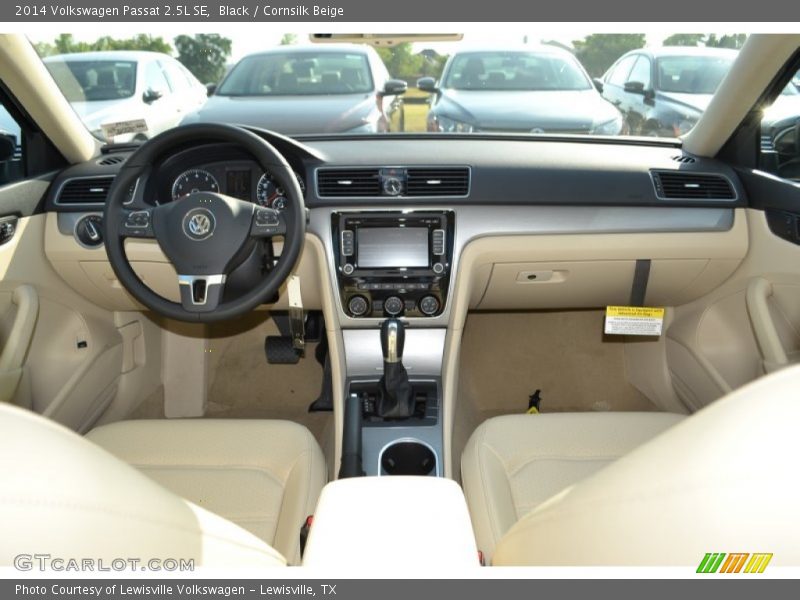 Black / Cornsilk Beige 2014 Volkswagen Passat 2.5L SE