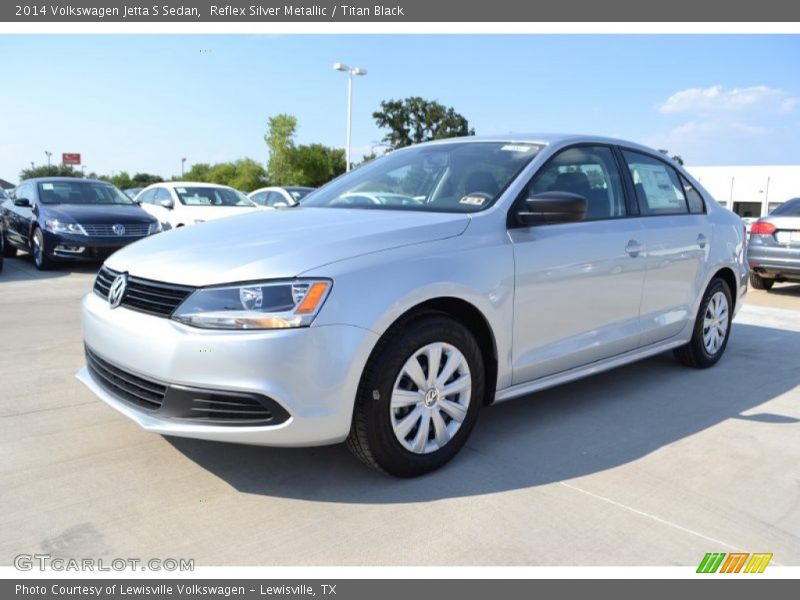 Reflex Silver Metallic / Titan Black 2014 Volkswagen Jetta S Sedan