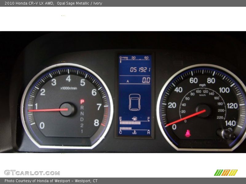 Opal Sage Metallic / Ivory 2010 Honda CR-V LX AWD