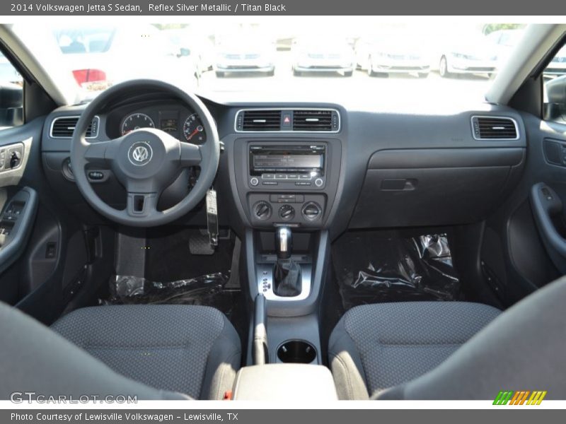 Reflex Silver Metallic / Titan Black 2014 Volkswagen Jetta S Sedan