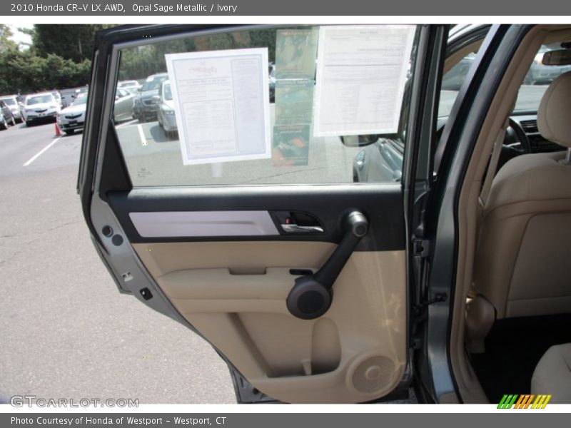 Opal Sage Metallic / Ivory 2010 Honda CR-V LX AWD