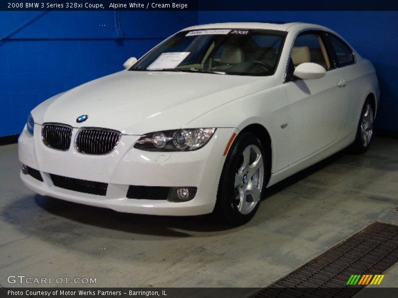 Alpine White / Cream Beige 2008 BMW 3 Series 328xi Coupe