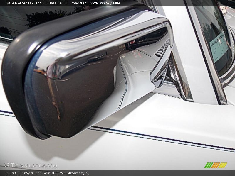 Arctic White / Blue 1989 Mercedes-Benz SL Class 560 SL Roadster