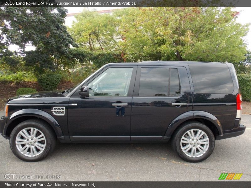 Buckingham Blue Metallic / Almond/Arabica 2010 Land Rover LR4 HSE