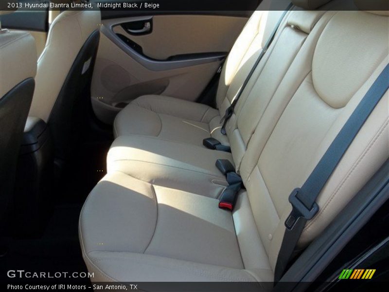 Midnight Black / Beige 2013 Hyundai Elantra Limited