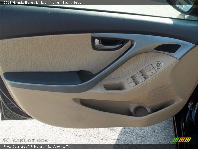 Midnight Black / Beige 2013 Hyundai Elantra Limited
