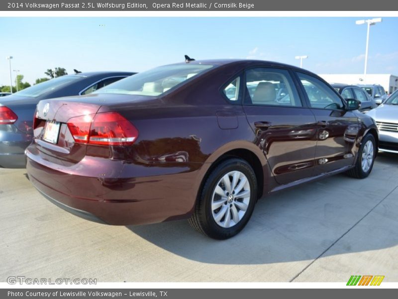 Opera Red Metallic / Cornsilk Beige 2014 Volkswagen Passat 2.5L Wolfsburg Edition
