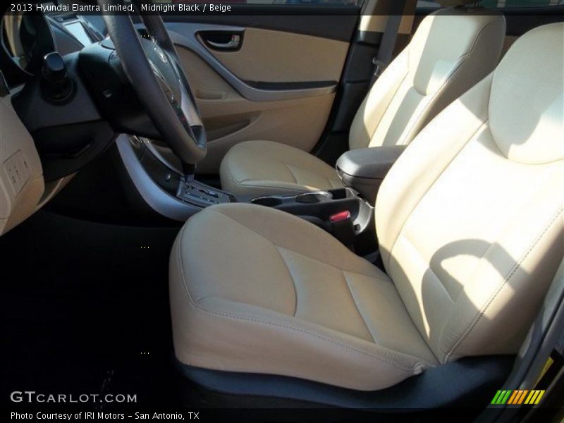 Midnight Black / Beige 2013 Hyundai Elantra Limited