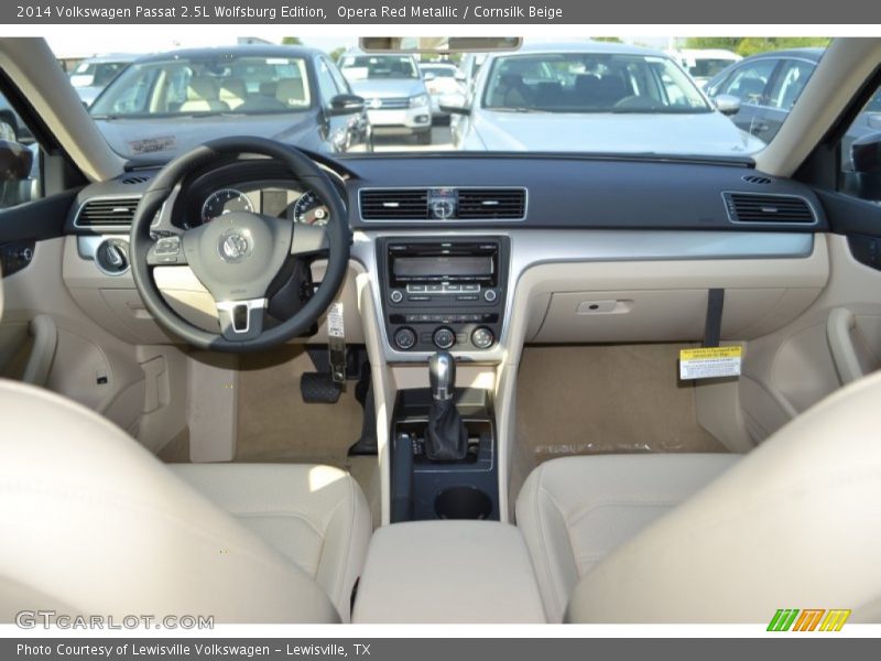Opera Red Metallic / Cornsilk Beige 2014 Volkswagen Passat 2.5L Wolfsburg Edition