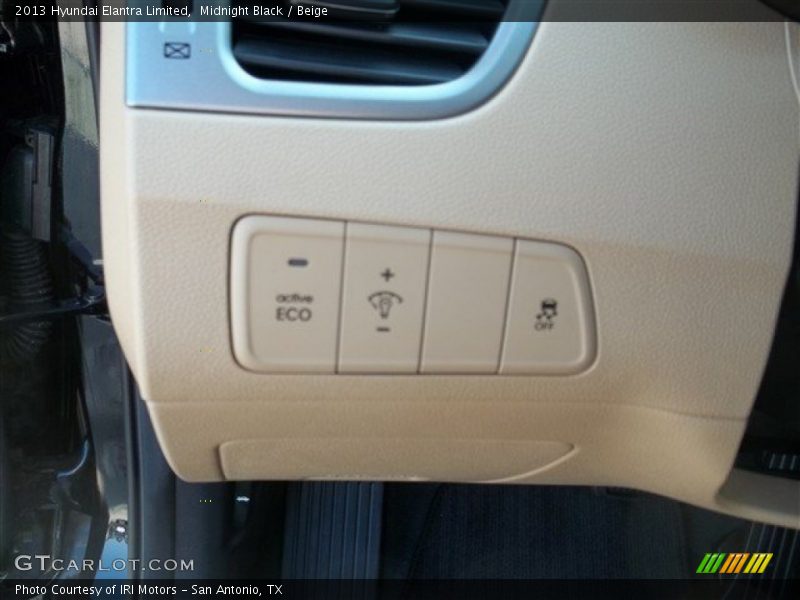 Midnight Black / Beige 2013 Hyundai Elantra Limited