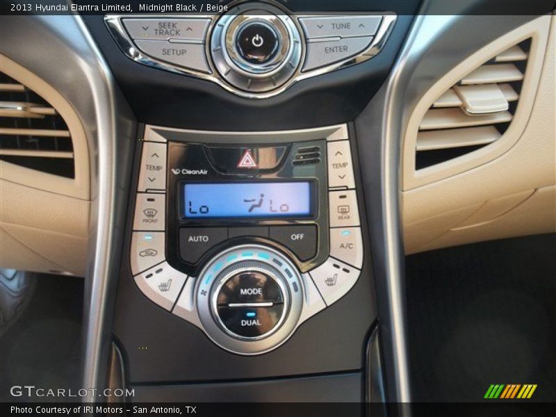 Midnight Black / Beige 2013 Hyundai Elantra Limited
