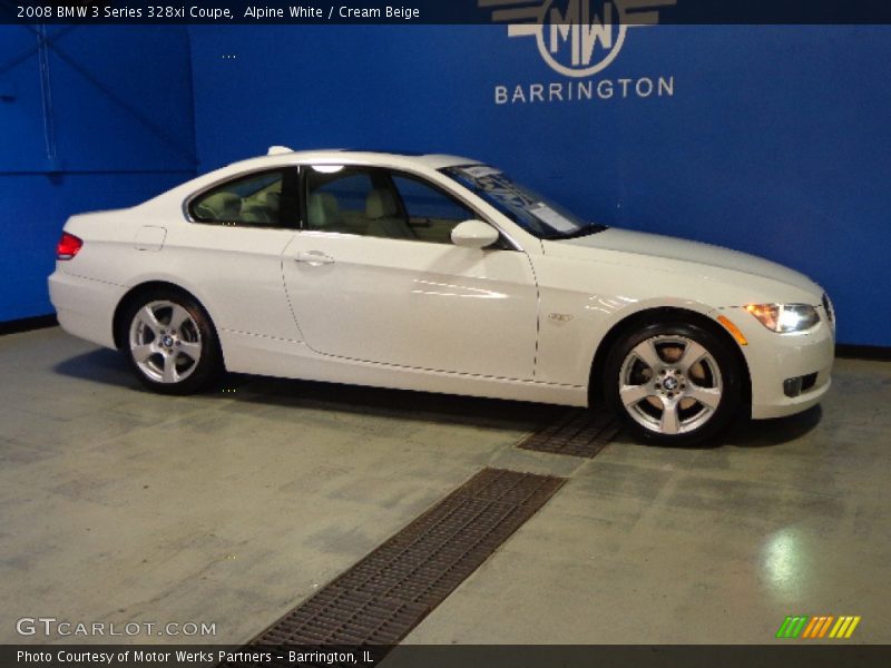 Alpine White / Cream Beige 2008 BMW 3 Series 328xi Coupe