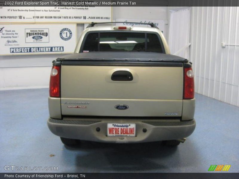 Harvest Gold Metallic / Medium Prairie Tan 2002 Ford Explorer Sport Trac