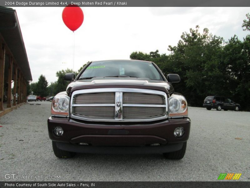 Deep Molten Red Pearl / Khaki 2004 Dodge Durango Limited 4x4