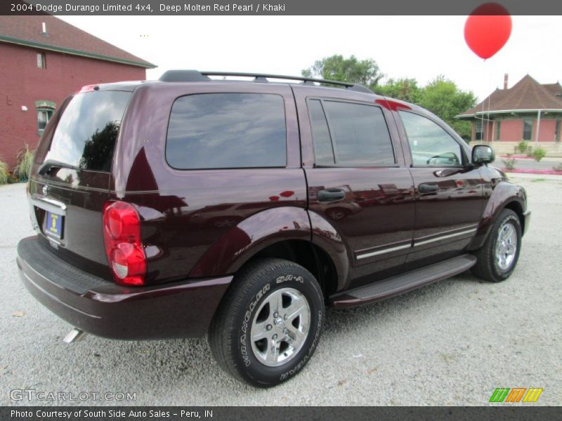 Deep Molten Red Pearl / Khaki 2004 Dodge Durango Limited 4x4