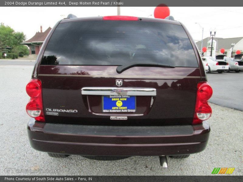 Deep Molten Red Pearl / Khaki 2004 Dodge Durango Limited 4x4