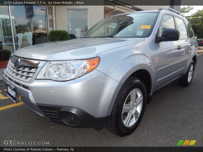Ice Silver Metallic / Black 2013 Subaru Forester 2.5 X