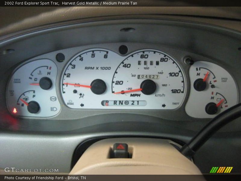Harvest Gold Metallic / Medium Prairie Tan 2002 Ford Explorer Sport Trac