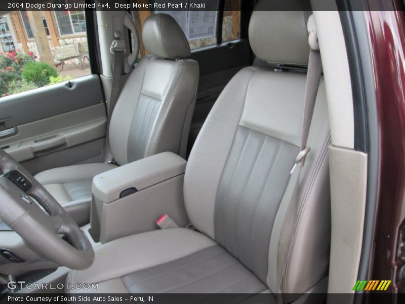 Deep Molten Red Pearl / Khaki 2004 Dodge Durango Limited 4x4