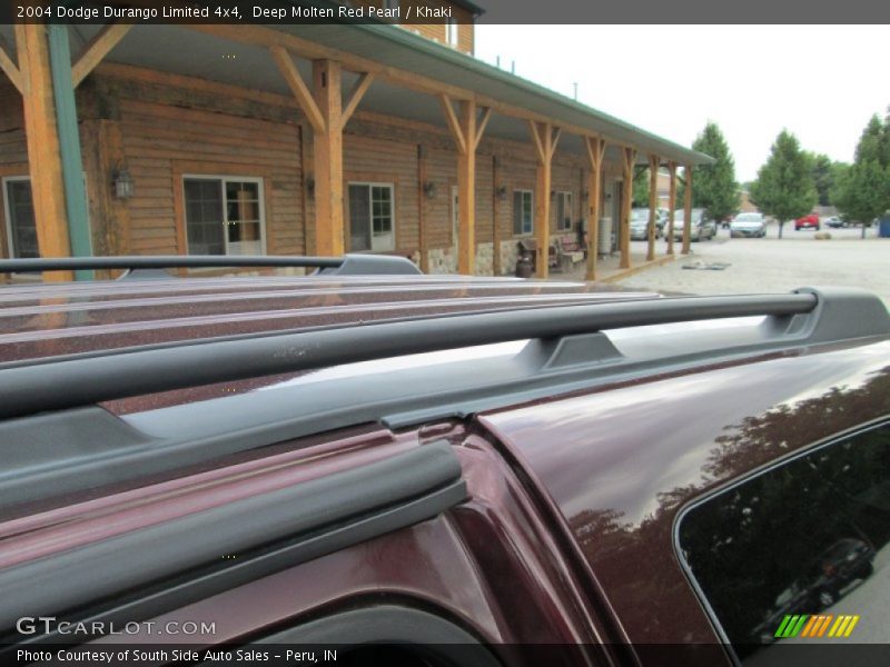 Deep Molten Red Pearl / Khaki 2004 Dodge Durango Limited 4x4