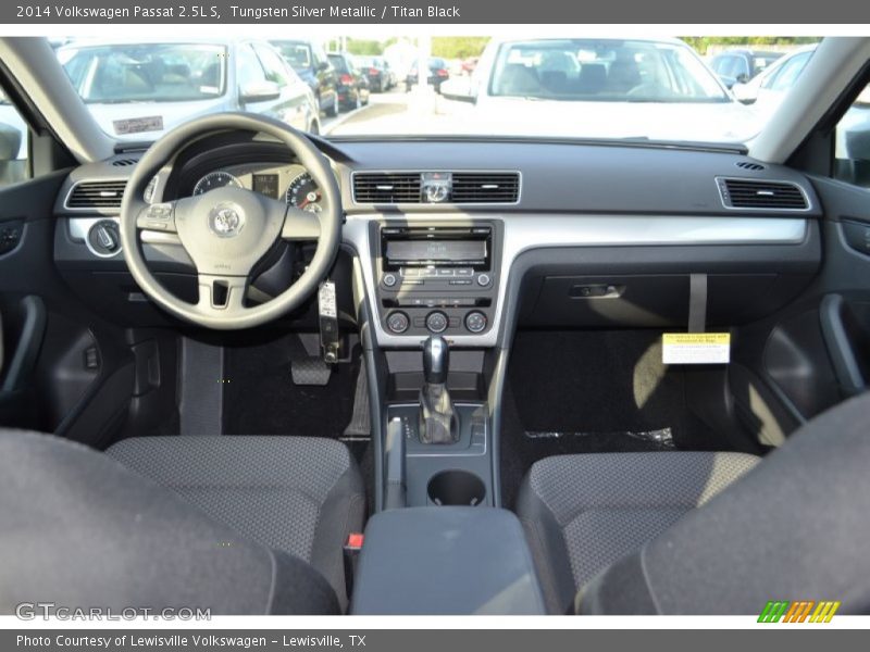 Tungsten Silver Metallic / Titan Black 2014 Volkswagen Passat 2.5L S