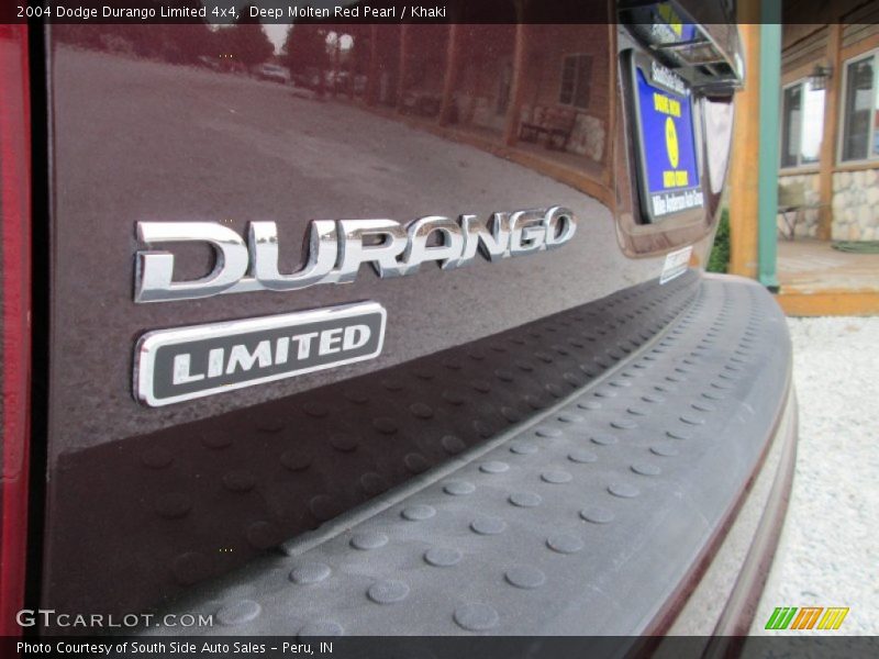 Deep Molten Red Pearl / Khaki 2004 Dodge Durango Limited 4x4
