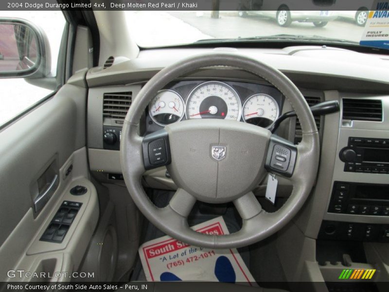 Deep Molten Red Pearl / Khaki 2004 Dodge Durango Limited 4x4