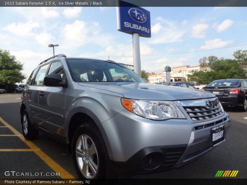 Ice Silver Metallic / Black 2013 Subaru Forester 2.5 X