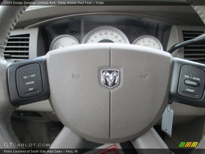 Deep Molten Red Pearl / Khaki 2004 Dodge Durango Limited 4x4