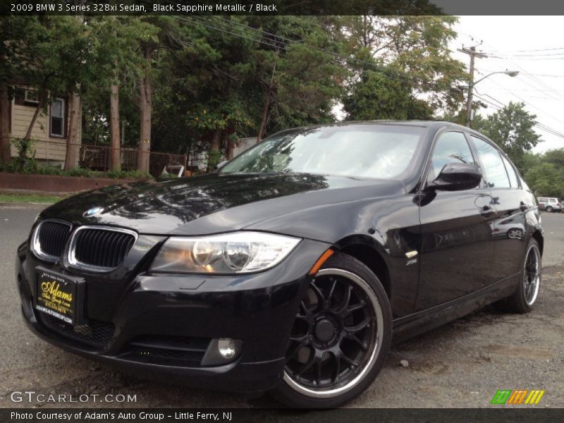 Black Sapphire Metallic / Black 2009 BMW 3 Series 328xi Sedan