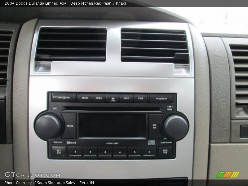 Deep Molten Red Pearl / Khaki 2004 Dodge Durango Limited 4x4