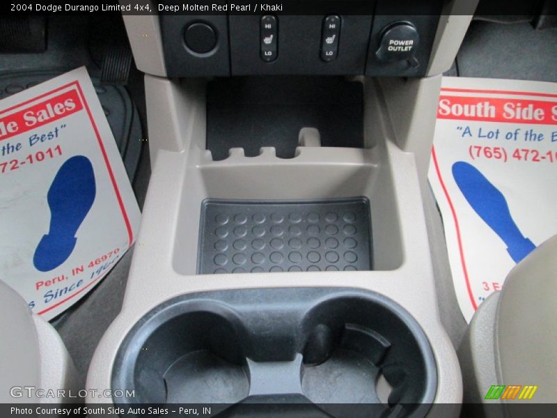 Deep Molten Red Pearl / Khaki 2004 Dodge Durango Limited 4x4